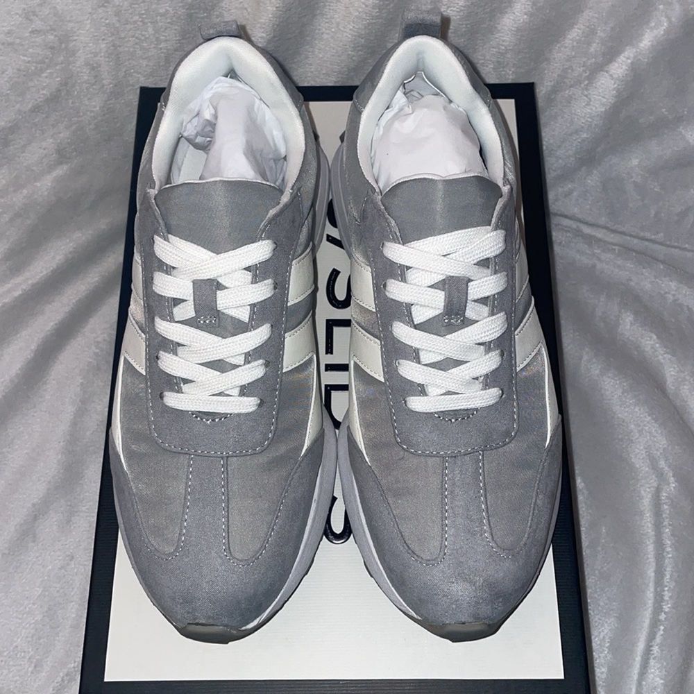NWT J/SLIDES JONNIE Luxe Nylon in Grey - Picture 8 of 15